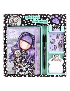 Set de Papelaria Gorjuss Smitten kitten Roxo Preto Branco de Gorjuss, Conjuntos de material escolar - Ref: S4307483, Precio: ...