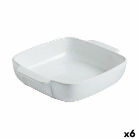 Fuente para Horno Pyrex Signature Blanco Cerámica Cuadrada 29 x 24 x 7 cm (6 Unidades) de Pyrex, Bandejas para horno - Ref: S...