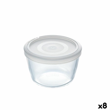 Round Lunch Box with Lid Pyrex Cook&freeze 600 ml 12 x 12 x 9 cm Transparent Glass Silicone (8 Units) | Tienda24 - Global Online Shop Tienda24.eu