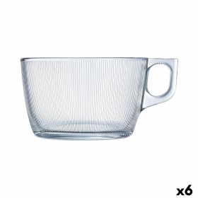 Cup Luminarc Stripy Large Transparent Glass (500 ml) (6 Units) by Luminarc, Cups - Ref: S2707381, Price: 29,21 €, Discount: %