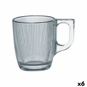 Tasse mug Luminarc Flashy Noir 250 ml verre (6 Unités) | Tienda24 - Global Online Shop Tienda24.eu