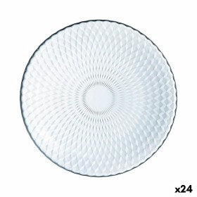 Flacher Teller Luminarc Pampille Clear Durchsichtig Glas 25 cm (24 Stück) von Luminarc, Teller und Schüsseln - Ref: S2707453,...