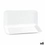 Recipiente de Cozinha Quid Basic Retangular Cerâmica Branco (25,9 x 15 cm) (6 Unidades) de Quid, Pratos e fontes - Ref: S2707...