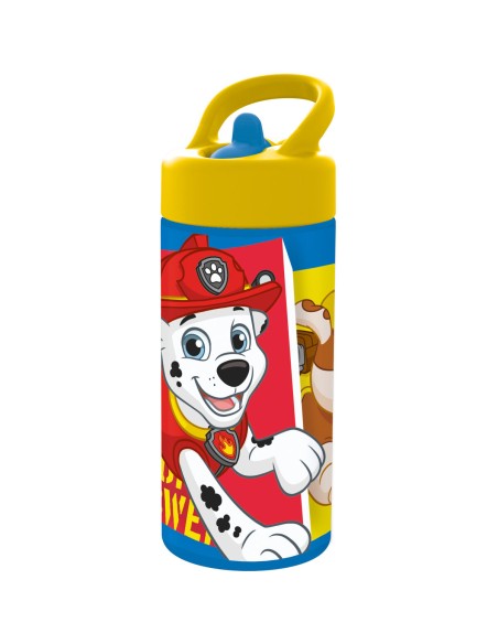 Garrafa de água The Paw Patrol Funday Vermelho Azul PVC 410 ml | Tienda24 Tienda24.eu