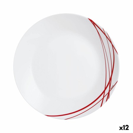 Assiette plate Arcopal Domitille Rojo Bicolore verre 25 cm (12 Unités) de Arcopal, Plats et plateaux - Réf : S2707689, Prix :...