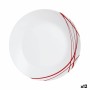 Assiette plate Arcopal Domitille Rojo Bicolore verre 25 cm (12 Unités) de Arcopal, Plats et plateaux - Réf : S2707689, Prix :...