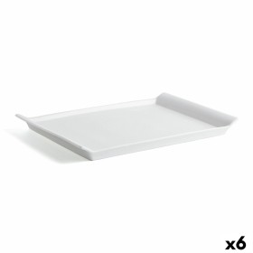 Teglia da Cucina Quid Gastro Fresh Rettangolare Ceramica Bianco (36 x 25 cm) (6 Unità) di Quid, Piatti e teglie - Rif: S27076...