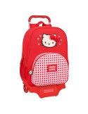 Mochila Escolar com Rodas Hello Kitty Spring Vermelho (33 x 42 x 14 cm) | Tienda24 Tienda24.eu