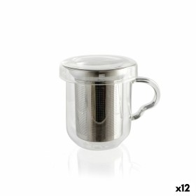 Tasse avec filtre pour infusions Quid Serenia Transparent verre Acier inoxydable 350 ml (12 Unités) de Quid, Tasses - Réf : S...