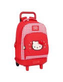 Schulrucksack mit Rädern Hello Kitty Spring Rot (33 x 45 x 22 cm) | Tienda24 Tienda24.eu