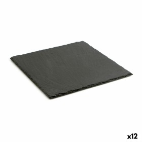 Bandeja de Cerâmica Efeito Ardósia Quid Gastro Fun Preto (32 x 17 cm) (12 Unidades) | Tienda24 - Global Online Shop Tienda24.eu