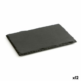 Schiefer-Effekt Keramikschale Quid Gastro Fun Schwarz 30 x 20 cm (12 Stück) von Quid, Teller und Schüsseln - Ref: S2707870, P...