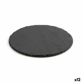 Plateau en Céramique Effet Ardoise Quid Select Rond Noir (12 Unités) de Quid, Plats et plateaux - Réf : S2707874, Prix : 30,2...