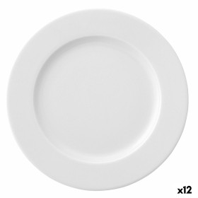 Flat plate Ariane Prime Ceramic White (24 cm) (12 Units) by Ariane, Plates and dishes - Ref: S2707898, Price: 35,63 €, Discou...