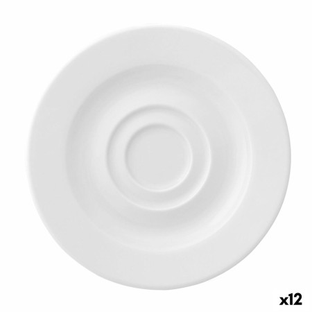 Plato Ariane Prime Espresso Cerámica Blanco 13 cm (12 Unidades) | Tienda24 - Global Online Shop Tienda24.eu