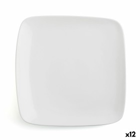 Flat plate Ariane Vital Square Squared Ceramic White 24 x 19 cm (12 Units) by Ariane, Plates and dishes - Ref: S2707925, Pric...