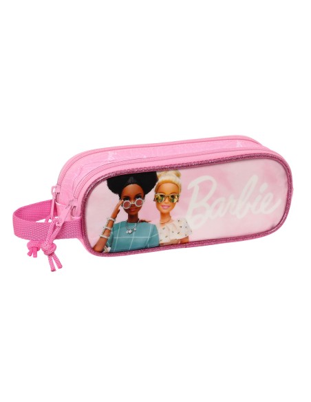 Zweifaches Mehrzweck-Etui Barbie Girl Rosa 21 x 8 x 6 cm | Tienda24 Tienda24.eu