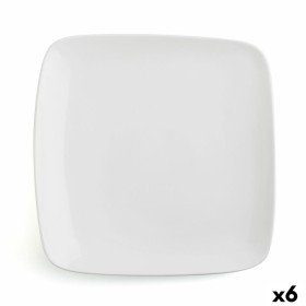 Flat plate Ariane Vital Squared Ceramic White (30 x 22 cm) (6 Units) by Ariane, Plates and dishes - Ref: S2707927, Price: 55,...