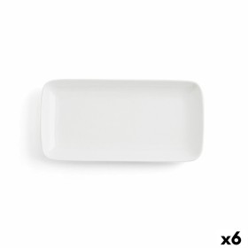 Serving Platter Ariane Vital Coupe Rectangular Ceramic White (28 x 14 cm) (6 Units) by Ariane, Plates and dishes - Ref: S2707...