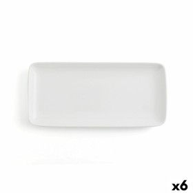 Serving Platter Ariane Vital Coupe Rectangular Ceramic White (36 x 16,5 cm) (6 Units) by Ariane, Plates and dishes - Ref: S27...