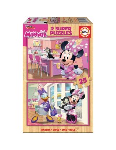 Set di 2 Puzzle Minnie Mouse Me Time 25 Pezzi 26 x 18 cm da Minnie Mouse, Puzzle classici - Ref: S4307717, Precio: 12,80 €,...