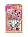 Set de 2 Puzzles Minnie Mouse Me Time 25 Piezas 26 x 18 cm | Tienda24 Tienda24.eu