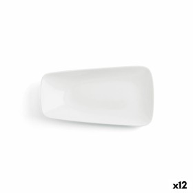 Piatto da pranzo Ariane Vital Rectangular Rettangolare Bianco Ceramica 24 x 13 cm (12 Unità) di Ariane, Piatti e teglie - Rif...