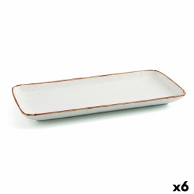 Flacher Teller Inde STONEWARE CARIBIAN 27 x 17,5 cm | Tienda24 - Global Online Shop Tienda24.eu