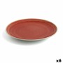 Prato de Jantar Ariane Terra Vermelho Cerâmica Ø 31 cm (6 Unidades) | Tienda24 - Global Online Shop Tienda24.eu