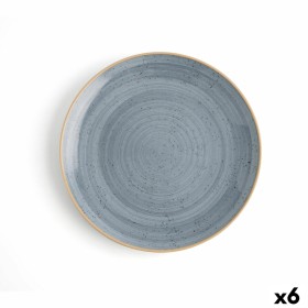 Flat plate Ariane Terra Ceramic Blue (24 cm) (6 Units) by Ariane, Plates and dishes - Ref: S2707991, Price: 40,24 €, Discount: %