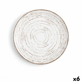 Assiette plate Ariane Tornado Céramique Bicolore (24 cm) (6 Unités) de Ariane, Plats et plateaux - Réf : S2708024, Prix : 40,...