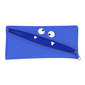 Estuche Escolar Safta Cara 22 x 11 x 1 cm Azul