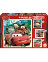 Set de 4 Puzzles Cars Let's race 16 x 16 cm | Tienda24 Tienda24.eu