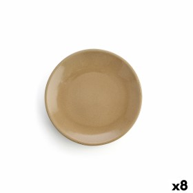 Piatto da pranzo Inde Stoneware Lotus Porcellana Nero | Tienda24 - Global Online Shop Tienda24.eu