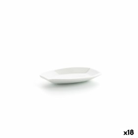 Plateau apéritif Ariane Alaska Blanc Céramique Oblongue 10 x 7,4 x 1,5 cm 9,6 x 5,9 cm (18 Unités) de Ariane, Plats et platea...