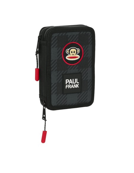 Trousse Scolaire avec Accessoires Paul Frank Campers Noir 12.5 x 19.5 x 4 cm (28 Pièces) | Tienda24 Tienda24.eu