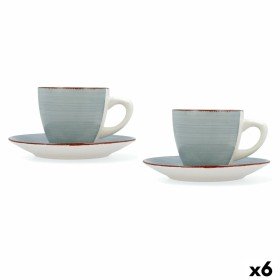 Set di Tazze e Piatti Quid Vita Morning Azzurro Ceramica (4 Pezzi) (6 Unità) di Quid, Tazze - Rif: S2708709, Prezzo: 46,45 €,...