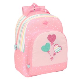 Mochila Escolar BlackFit8 Globitos Rosa 32 x 42 x 