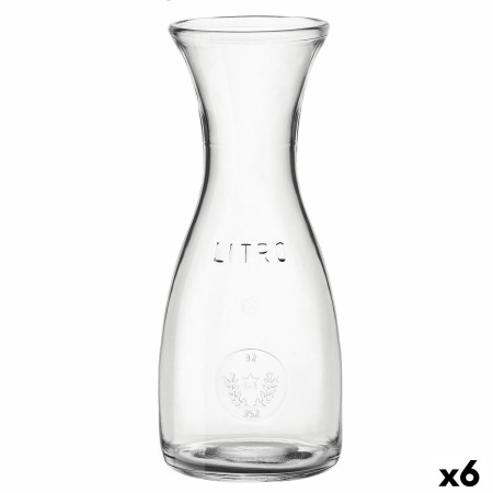 Bouteille Bormioli Rocco Misura Transparent verre (1 L) (6 Unités) de Bormioli Rocco, Services et carafes à saké - Réf : S270...