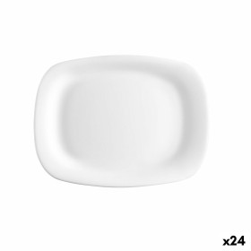 Serving Platter Bormioli Rocco Parma Rectangular White Glass (18 x 21 cm) (24 Units) by Bormioli Rocco, Plates and dishes - R...