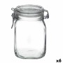 Récipient de Conservation des Aliments Bormioli Rocco fido Transparent verre (1 L) (6 Unités) de Bormioli Rocco, Bocaux hermé...