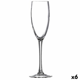 Champagne glass Luminarc La Cave Transparent Glass (160 ml) (6 Units) by Luminarc, Champagne flute - Ref: S2708881, Price: 17...