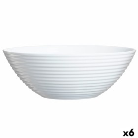 Salad Bowl Luminarc Harena White Glass (Ø 27,3 cm) (6 Units) by Luminarc, Bowls and large cups - Ref: S2708905, Price: 30,41 ...