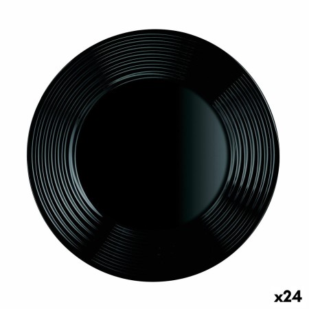 Piatto da pranzo Luminarc Harena Negro Nero Vetro 25 cm (24 Unità) di Luminarc, Piatti e teglie - Rif: S2708983, Prezzo: 32,4...