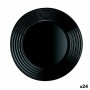 Prato de Sobremesa Luminarc Harena Preto Vidro (19 cm) (24 Unidades) de Luminarc, Pratos e fontes - Ref: S2708985, Preço: 32,...