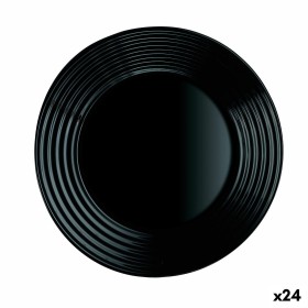 Plato de Postre Luminarc Harena Negro Vidrio (19 cm) (24 Unidades) de Luminarc, Platos y fuentes - Ref: S2708985, Precio: 32,...