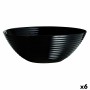 Salad Bowl Luminarc Harena Black Glass (Ø 27 cm) (6 Units) by Luminarc, Bowls and large cups - Ref: S2709000, Price: 29,21 €,...