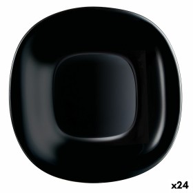 Dessert dish Luminarc Carine Black Glass (19 cm) (24 Units) by Luminarc, Plates and dishes - Ref: S2709013, Price: 49,67 €, D...