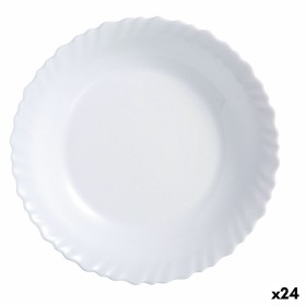 Plato Llano Luminarc Feston Blanco Vidrio (25 cm) (24 Unidades) de Luminarc, Platos y fuentes - Ref: S2709035, Precio: 27,90 ...