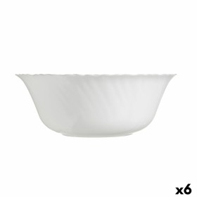 Salad Bowl Luminarc Feston White Glass (25 cm) (6 Units) by Luminarc, Bowls and large cups - Ref: S2709181, Price: 20,93 €, D...